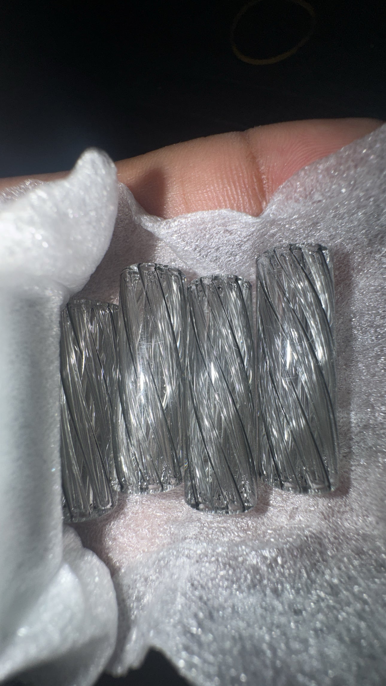 VORTEX GLASS FILTER TIPS - UNBRANDED (GRAY)